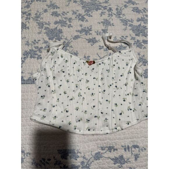 Beverly and Beck floral underwire corset top S - Picture 1 of 5